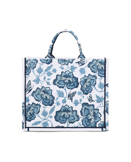 Biała torebka z kwiatowym wzorem Queen - Image #2