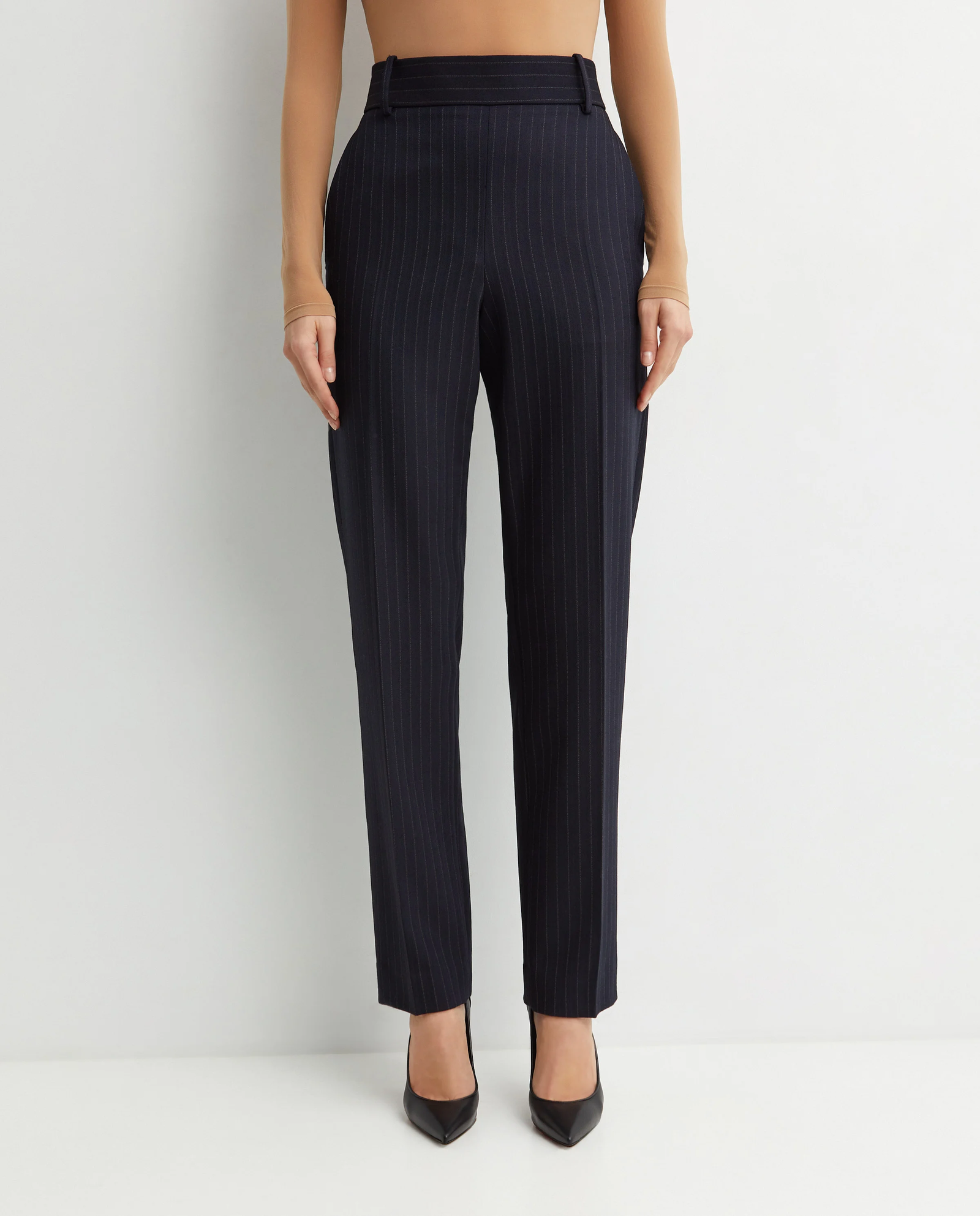 Granatowe spodnie Cambie - Image #0