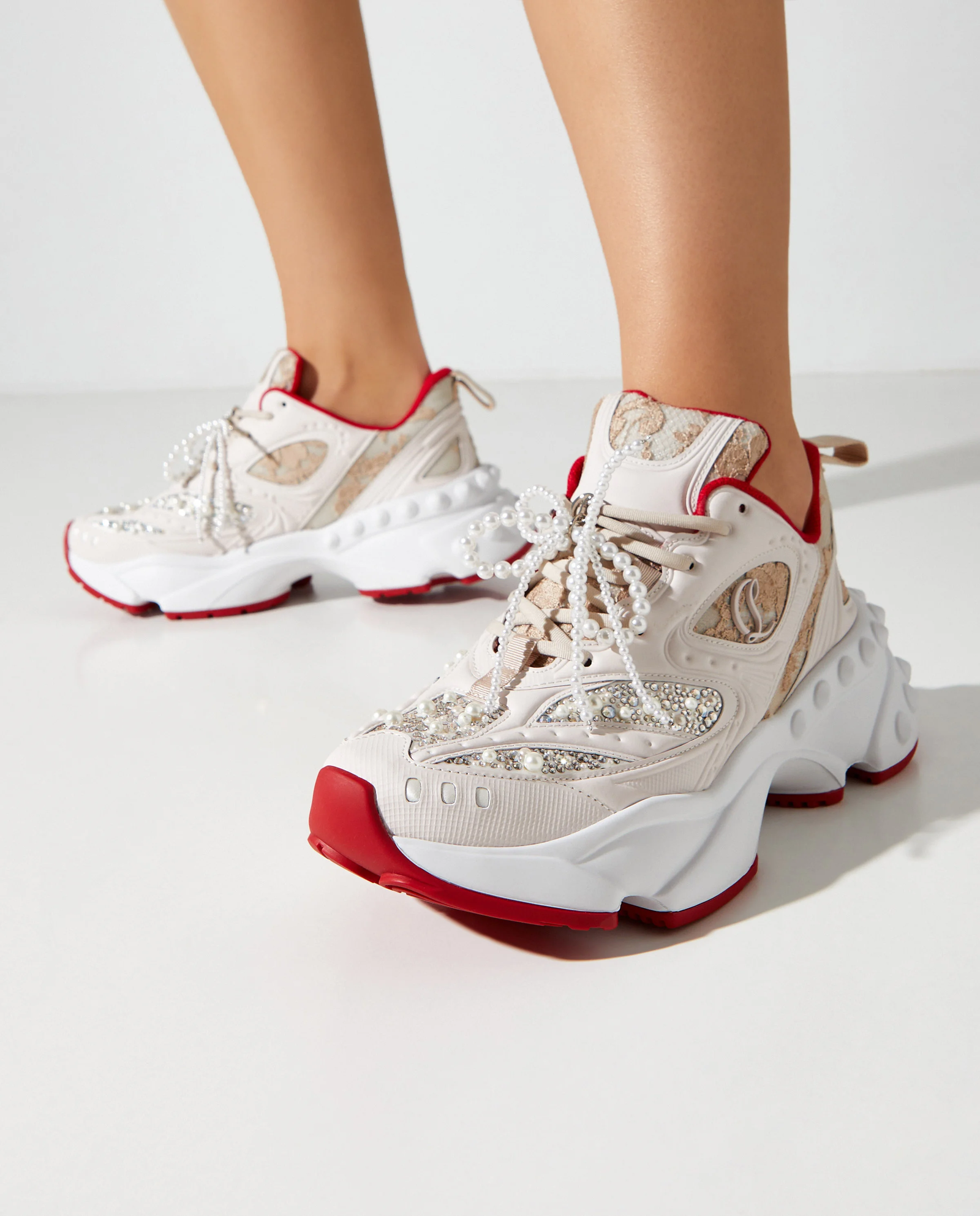 Pudroworóżowe sneakersy So Flo Perla - Image #1