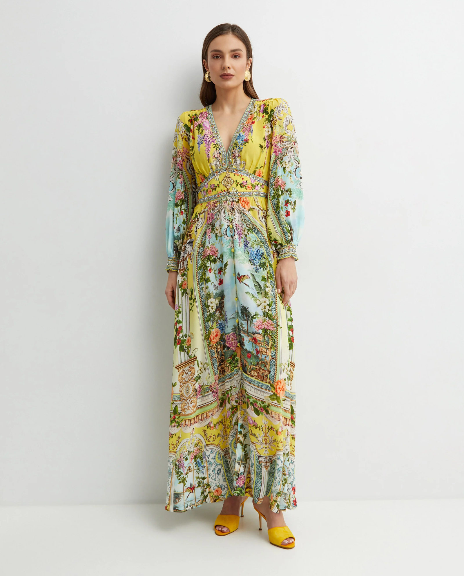 Jedwabna sukienka maxi - Image #0