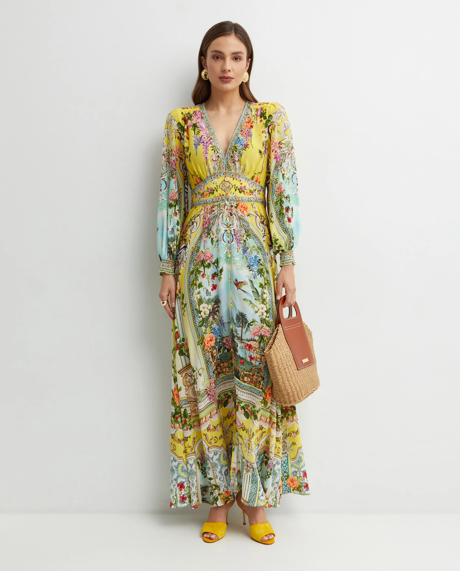 Jedwabna sukienka maxi - Image #2