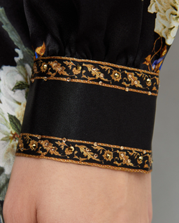 Jedwabna sukienka w kwiaty - Image #4