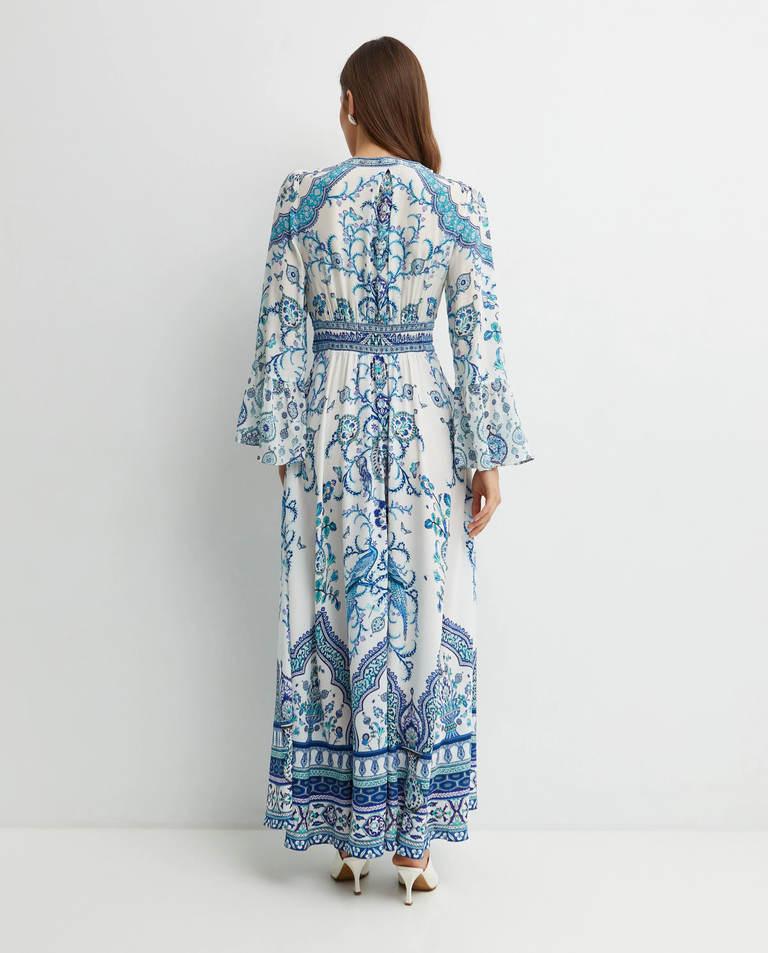 Jedwabna sukienka maxi - Image #3