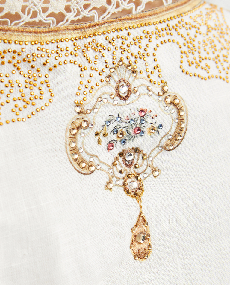 Lniana sukienka mini - Image #4