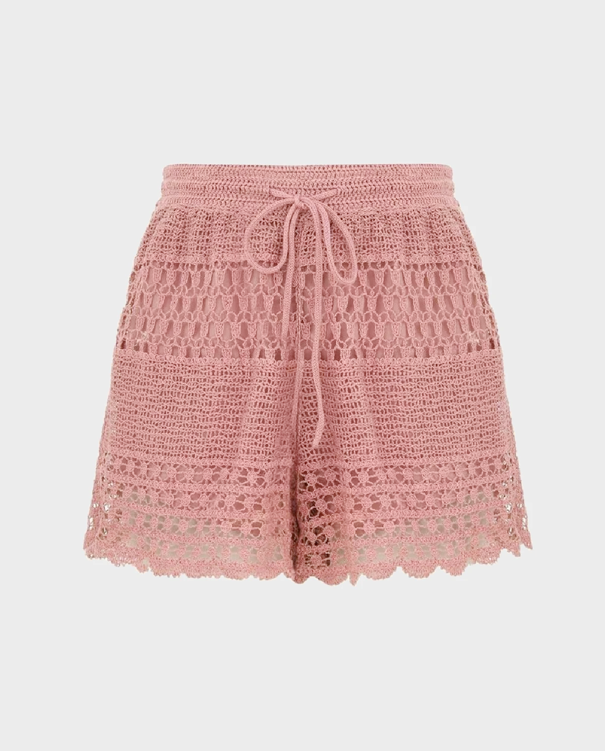 Różowe szydełkowe spodenki Wanderlust - Image #1