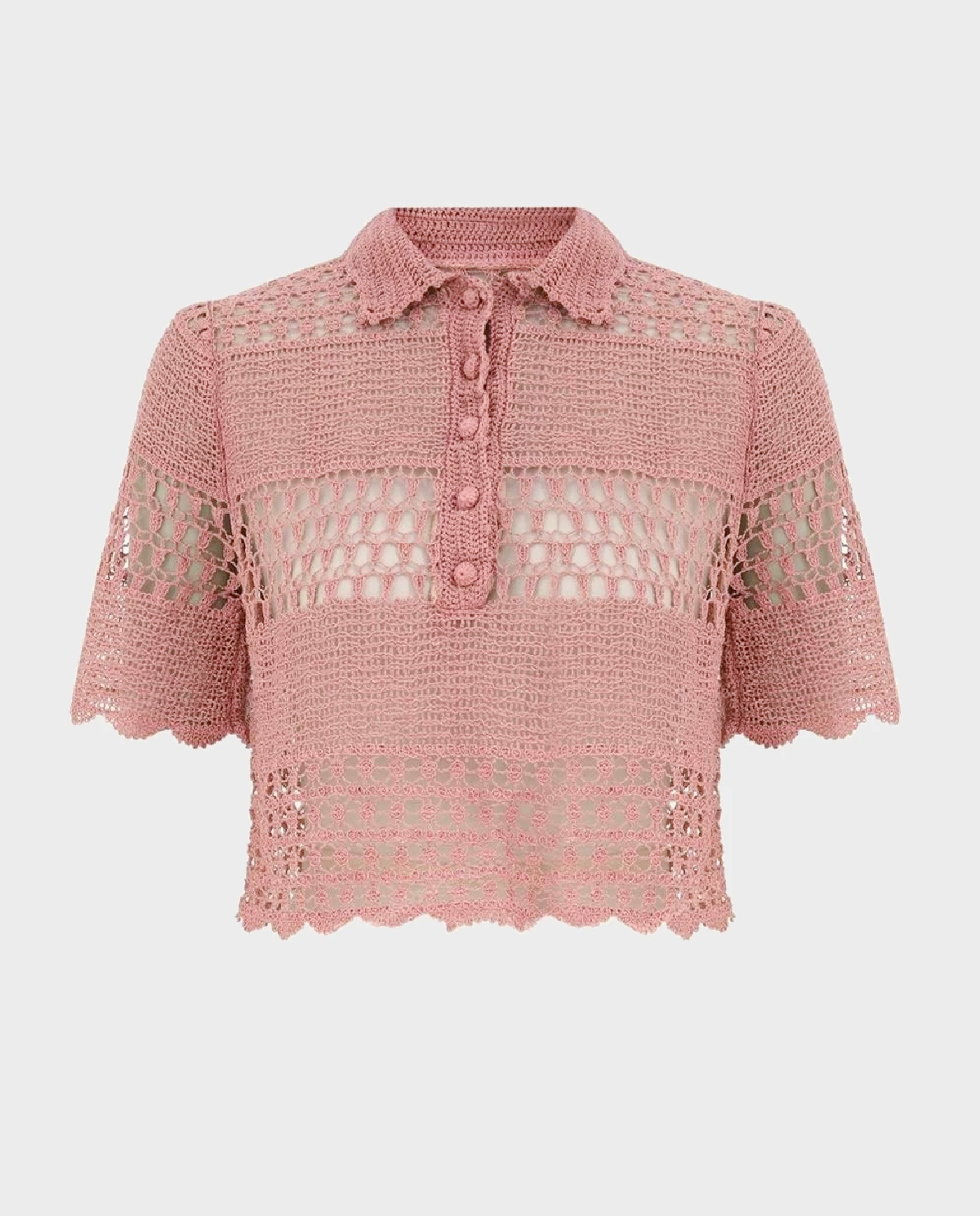 Różowa szydełkowa bluzka Wanderlust - Image #1
