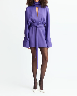 Fioletowa koszulowa sukienka Ettora - Image #0