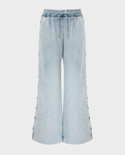 Jasnoniebieskie jeansy Rebellion Snap - Image #1