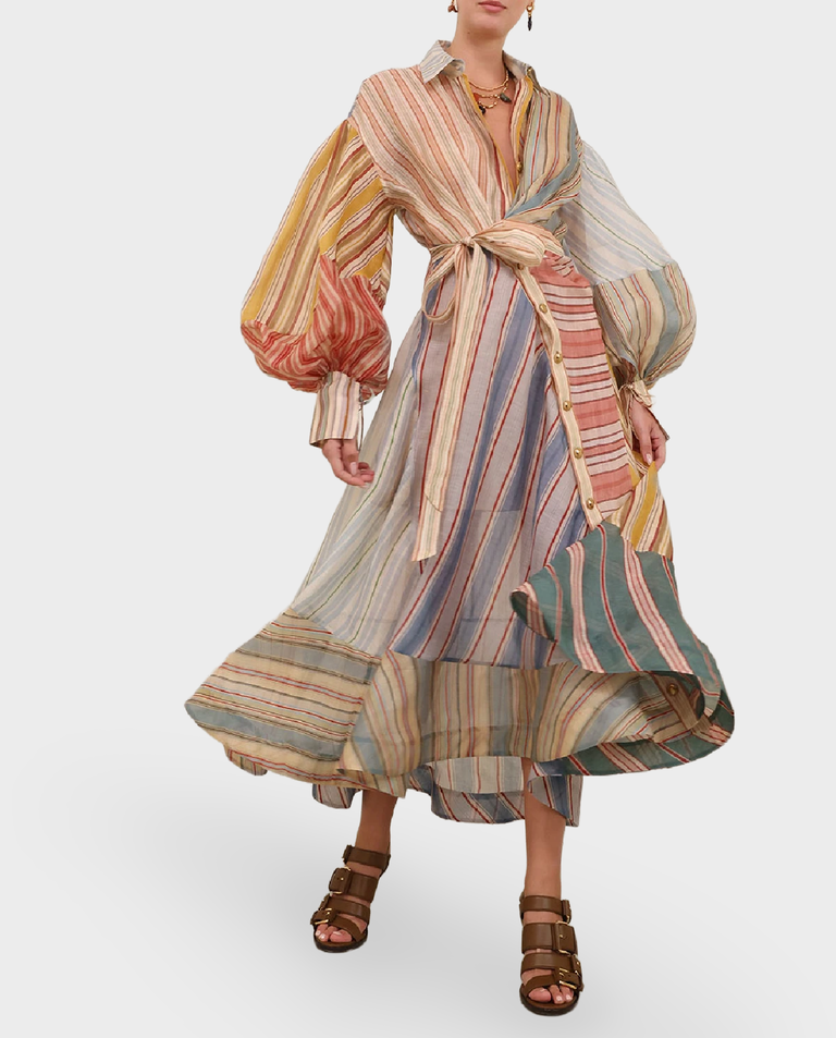 Sukienka w paski Rebellion midi