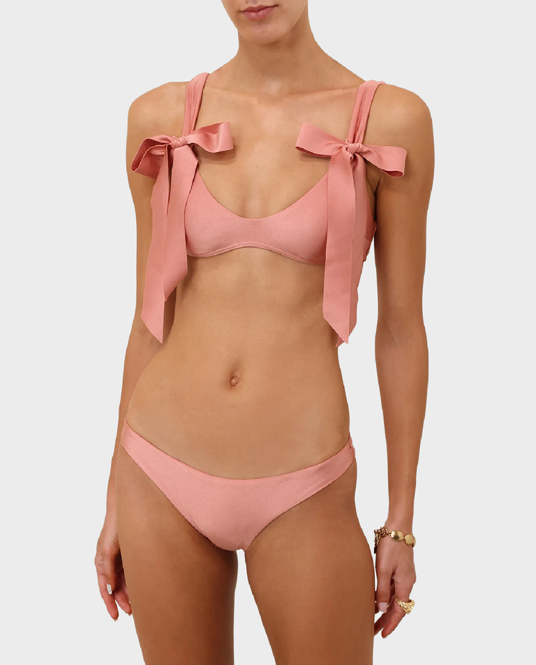 Różowe bikini z kokardami Patience