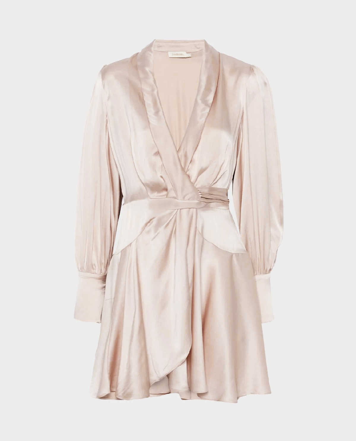 Jedwabna kopertowa sukienka mini - Image #1