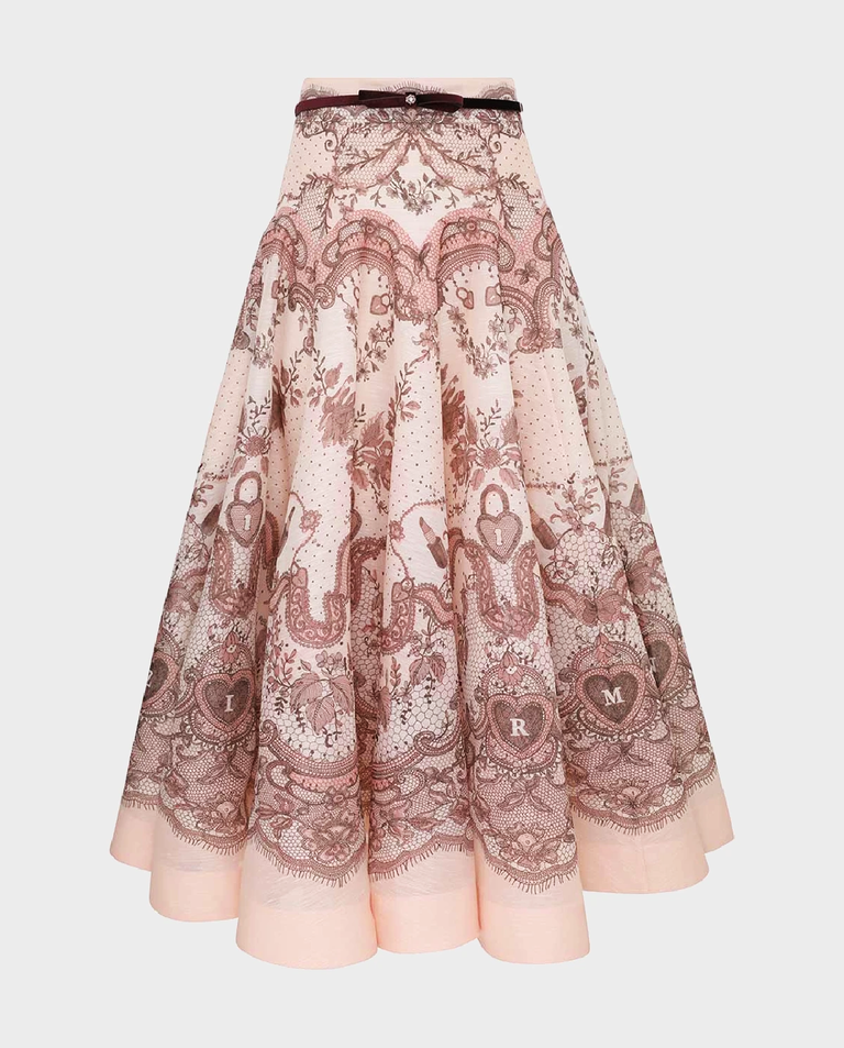 Spódnica z koronką midi Crush Flared