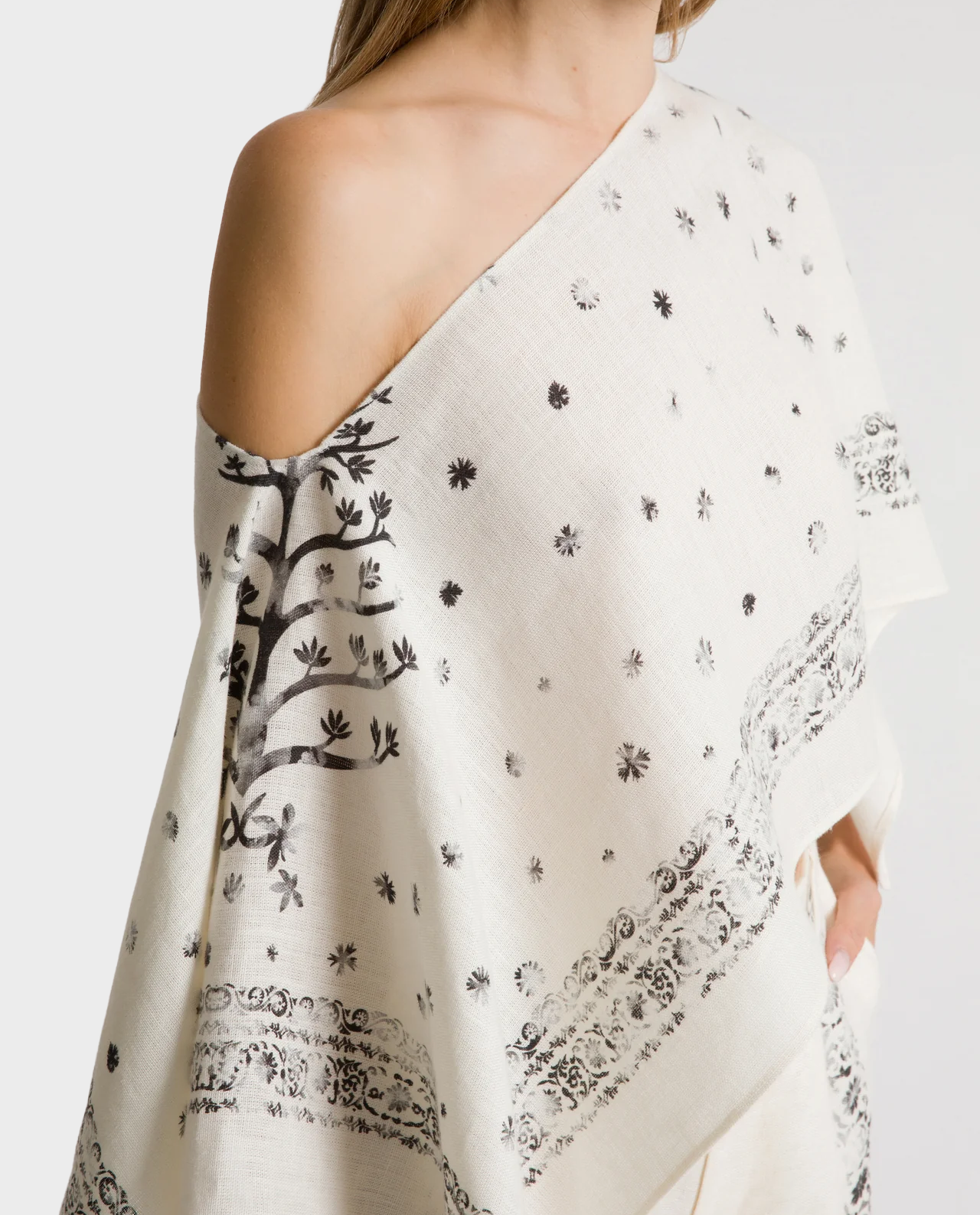 Lniany top z nadrukiem - Image #3