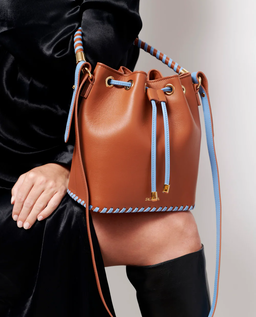 Brązowa torebka Bucket - Image #3