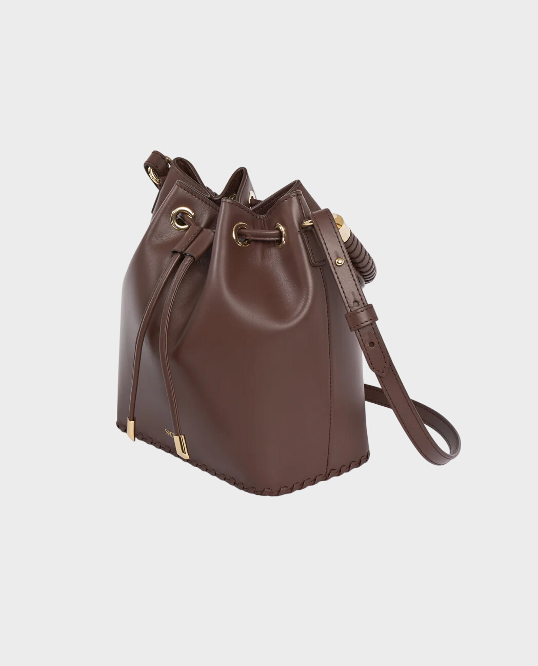 Czekoladowa torebka Bucket - Image #1