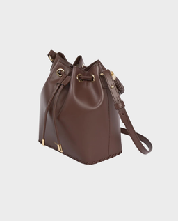 Czekoladowa torebka Bucket - Image #1