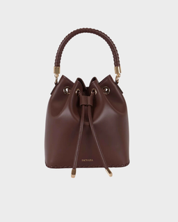 Czekoladowa torebka Bucket - Image #0