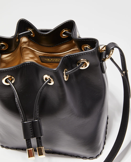 Czarna torebka Bucket - Image #2