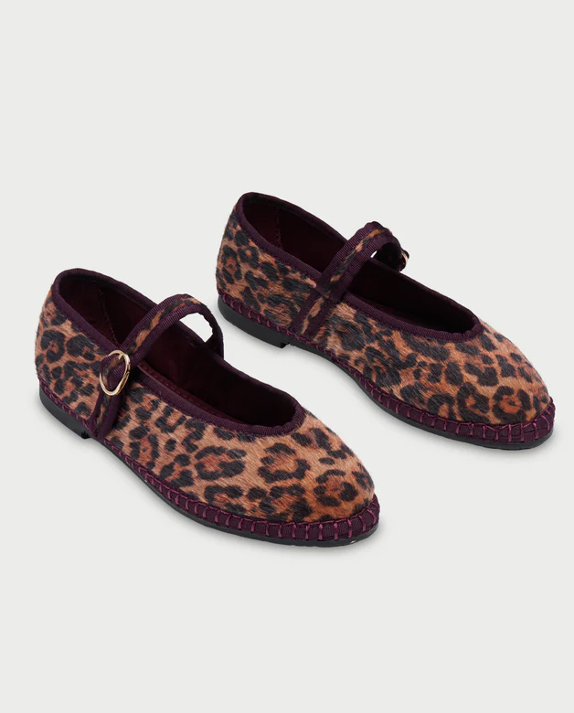 Baleriny z włosiem Pierre Feline Burgundy