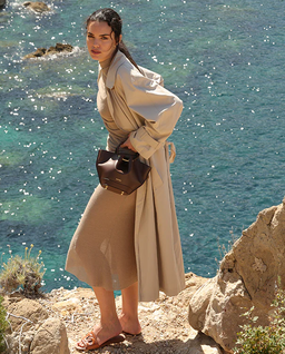 Brązowa torebka Mini Capazo - Image #3