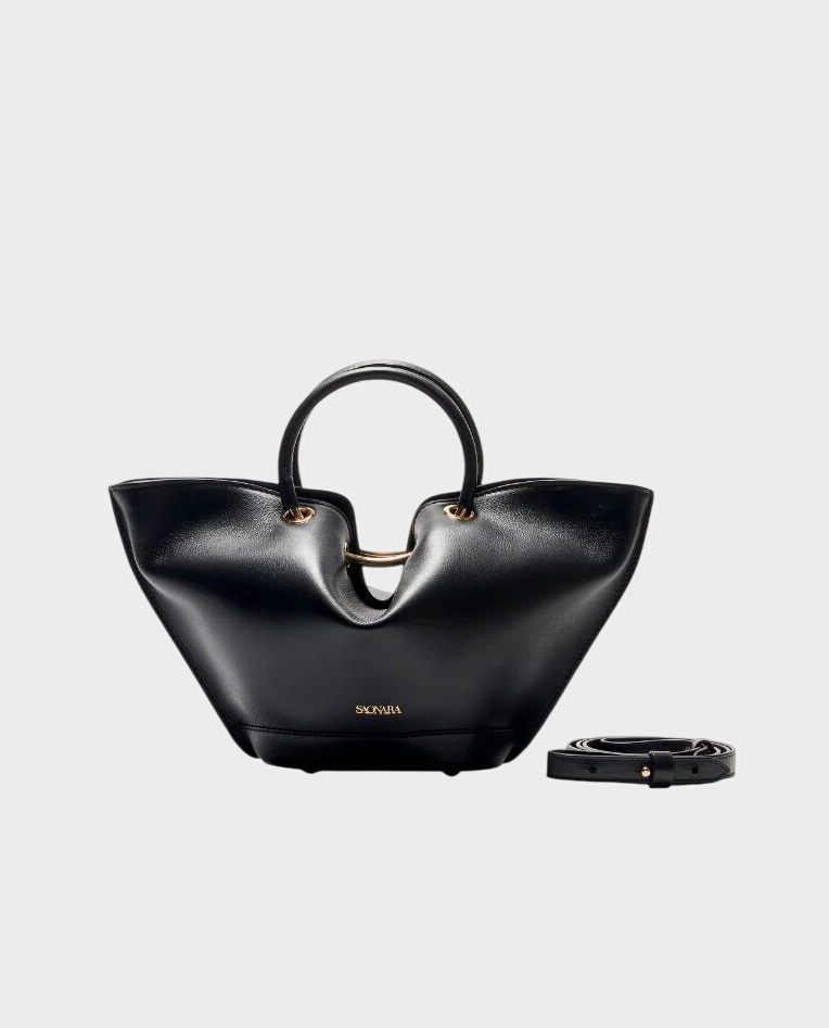 Czarna torebka Mini Capazo