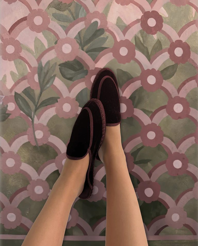 Aksamitne czarne mule Bruna - Image #3