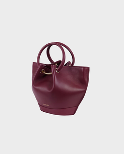 Bordowa torebka Mini Capazo - Image #1