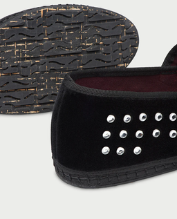 Czarne baleriny z kryształkami Mae - Image #2