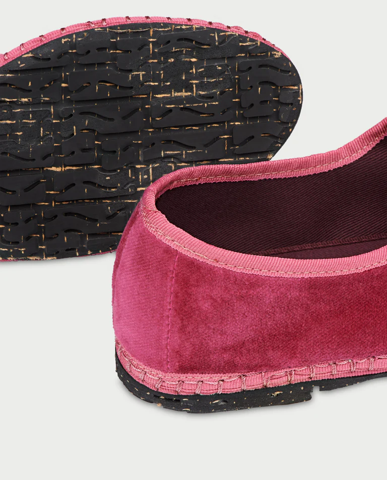 Aksamitne różowe baleriny Frances - Image #2