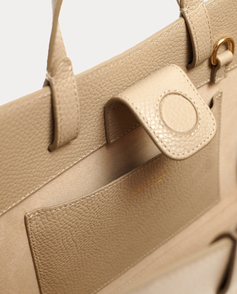 Beżowa torba Mini Shopping - Image #3