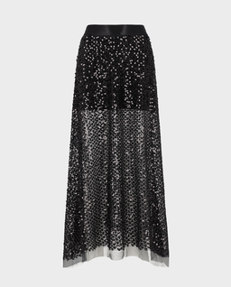 Czarna spódnica z cekinami Celeste - Image #0