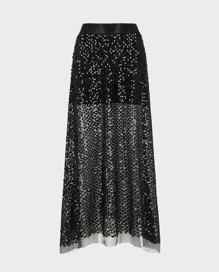 Czarna spódnica z cekinami Celeste