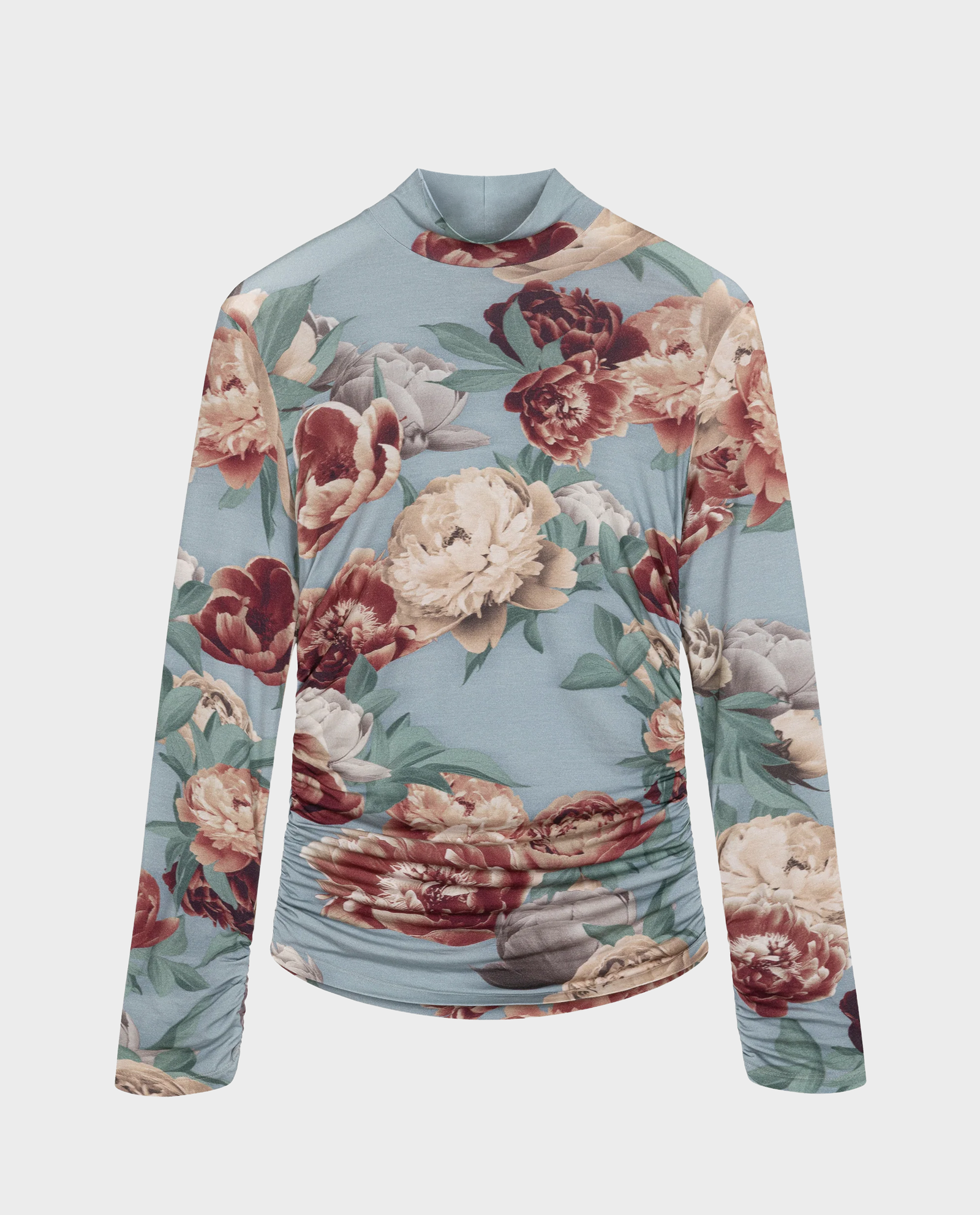 Półgolf z kwiatowym printem - Image #4