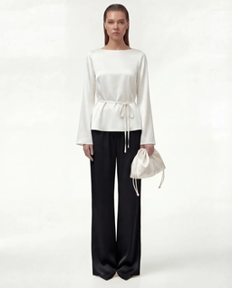 Biała bluzka z jedwabiu Sublime - Image #1