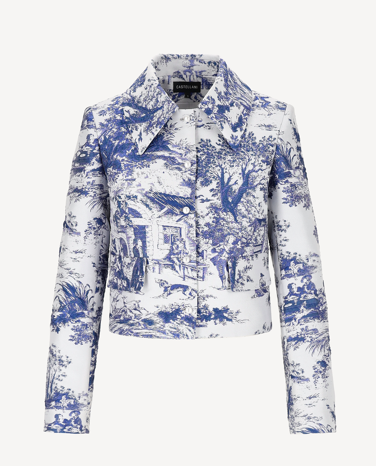 Marynarka z printem Castle Blue - Image #2