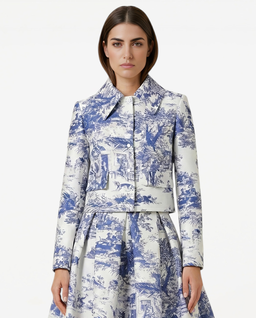 Marynarka z printem Castle Blue - Image #0