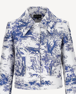 Marynarka z printem Castle Blue - Image #3