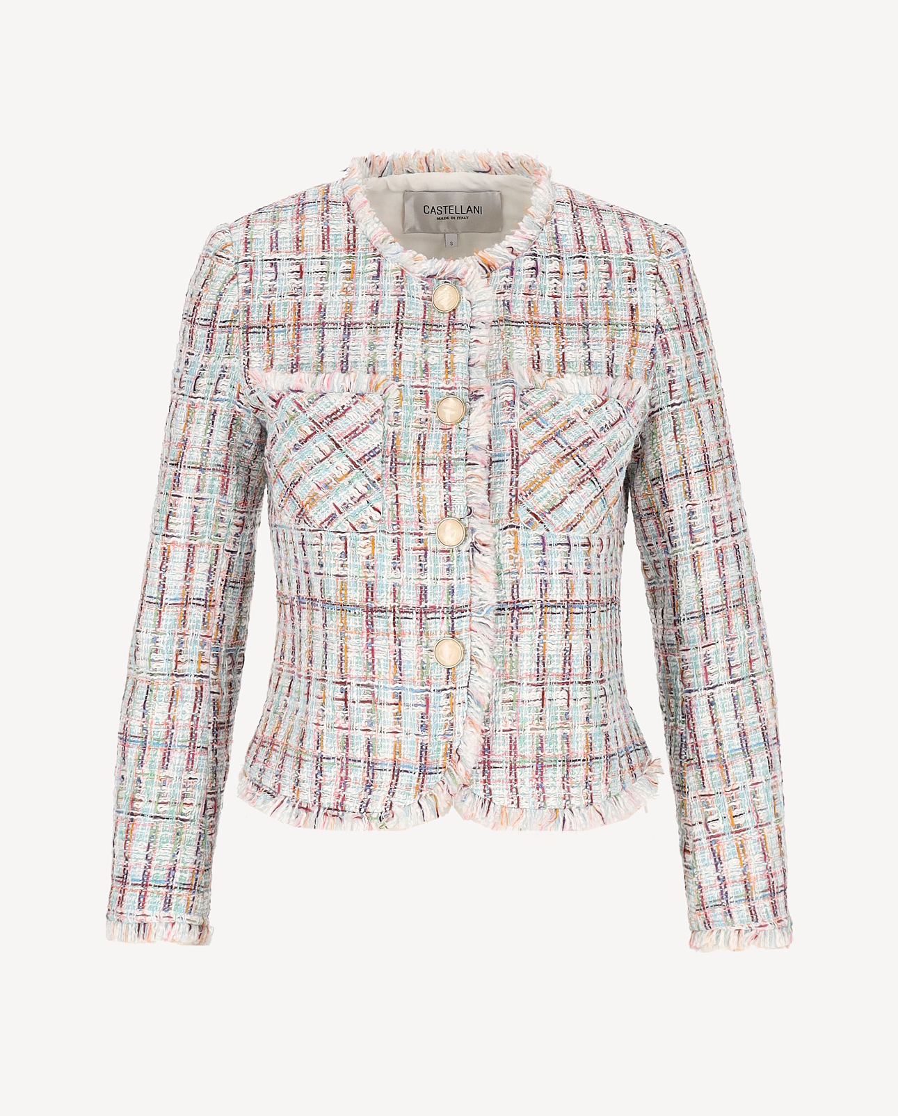 Tweedowa marynarka z wełny Pastella - Image #1