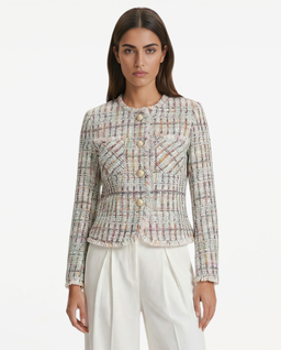 Tweedowa marynarka z wełny Pastella - Image #0