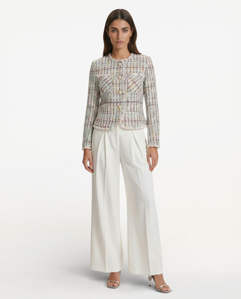 Tweedowa marynarka z wełny Pastella - Image #2