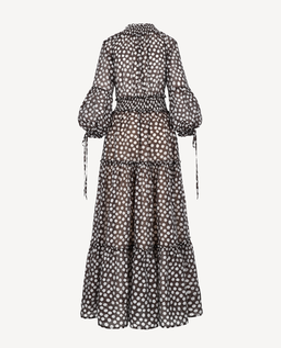 Maxi sukienka z printem w kropki Firenze - Image #2