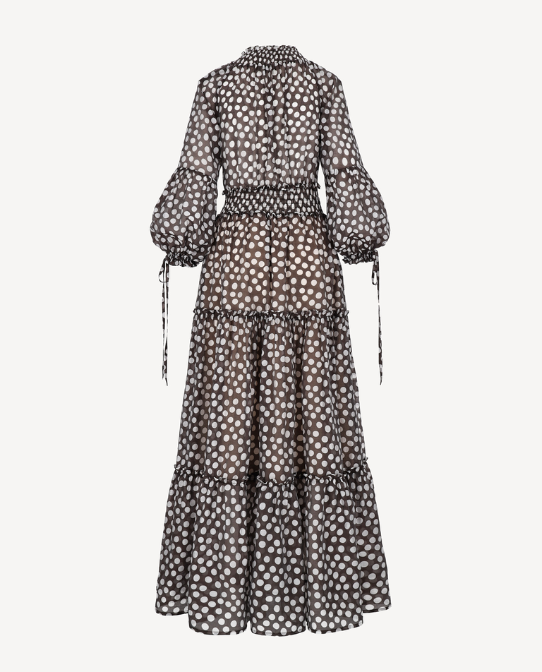 Maxi sukienka z printem w kropki Firenze - Image #2