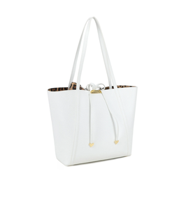 Biała torebka shopper Double - Image #1