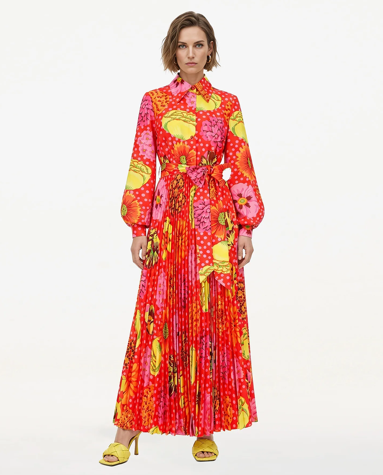 Sukienka z kolorowym printem Venetta