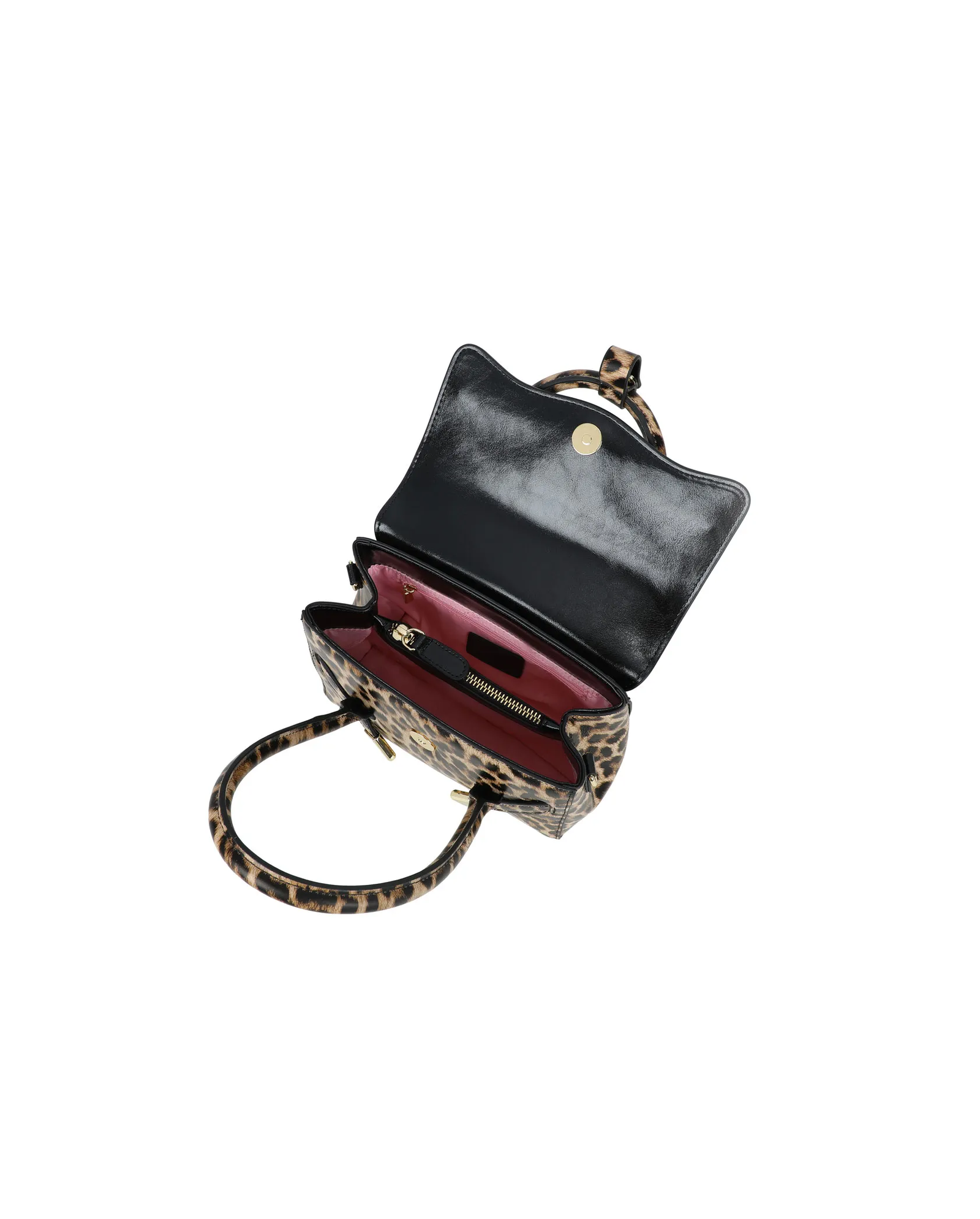 Skórzana torebka z wzorem w panterkę Sara - Image #3