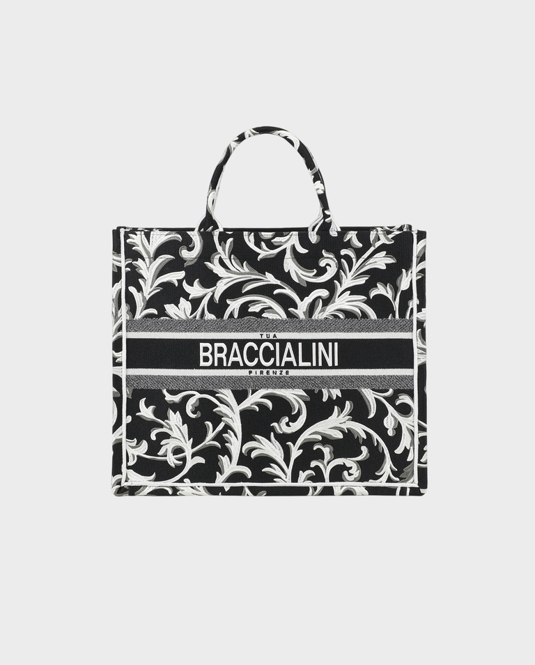 Czarna torba shopper Queen