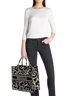 Czarna torba shopper Queen - Image #4