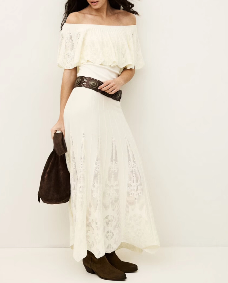 Kremowa spódnica Serta