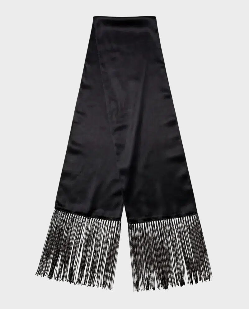 Czarny szal z jedwabiu Icon - Image #0