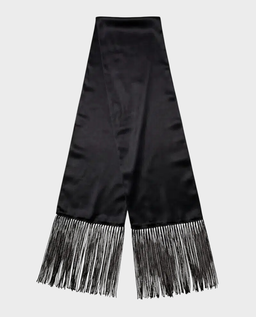 Czarny szal z jedwabiu Icon - Image #0